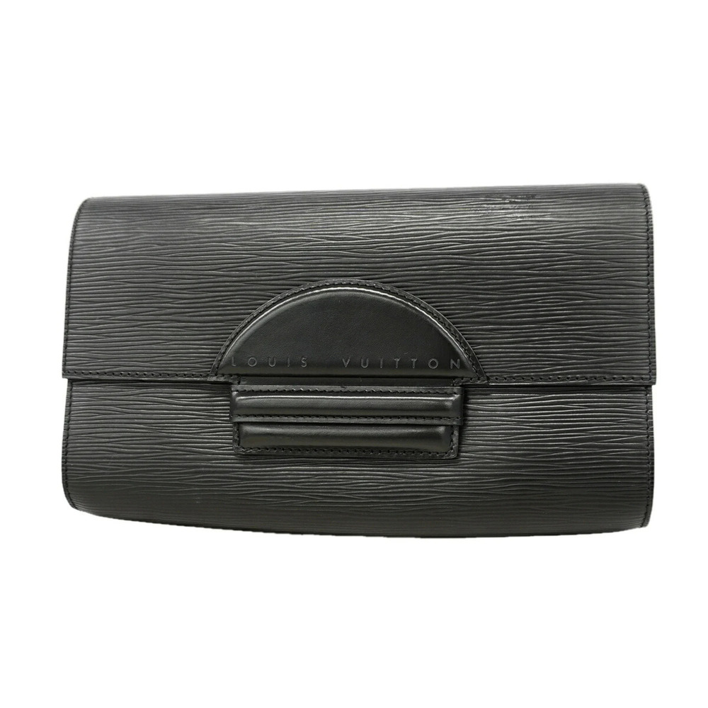 Louis Vuitton Epi Leather Clutch Bag, Chaillot, M52542, Noir (Women's)